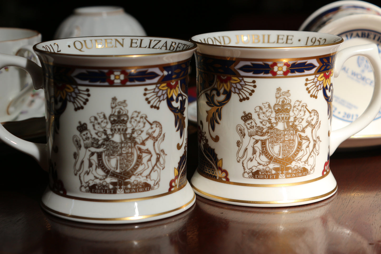 英國｜Royal Worcester英國女王60週年紀念馬克杯✤已蒙收藏