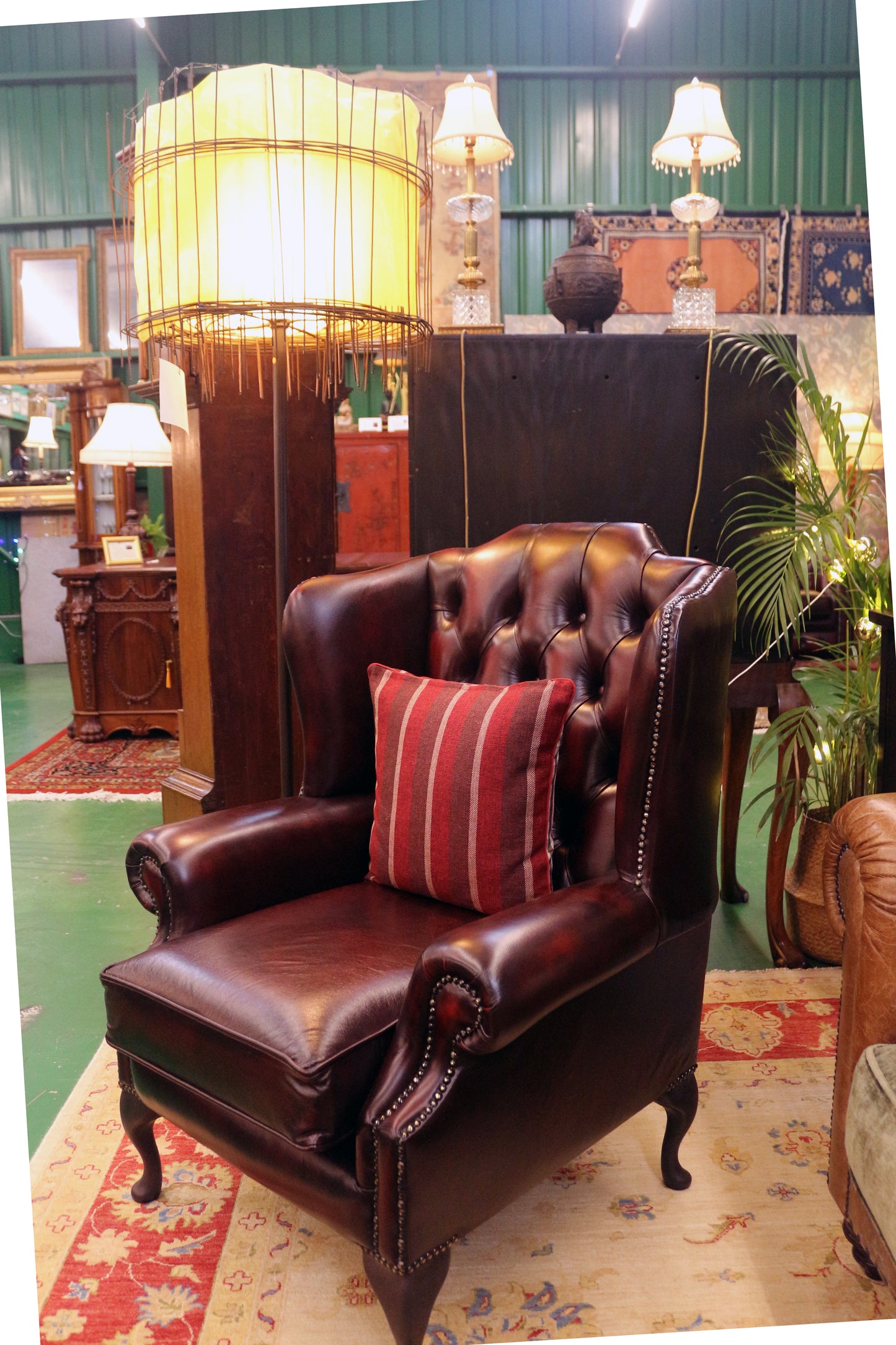 英國｜真皮銅製鉚釘主人椅 ✤已蒙收藏