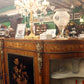 法國｜路易十四風格弧型玻璃大櫥櫃