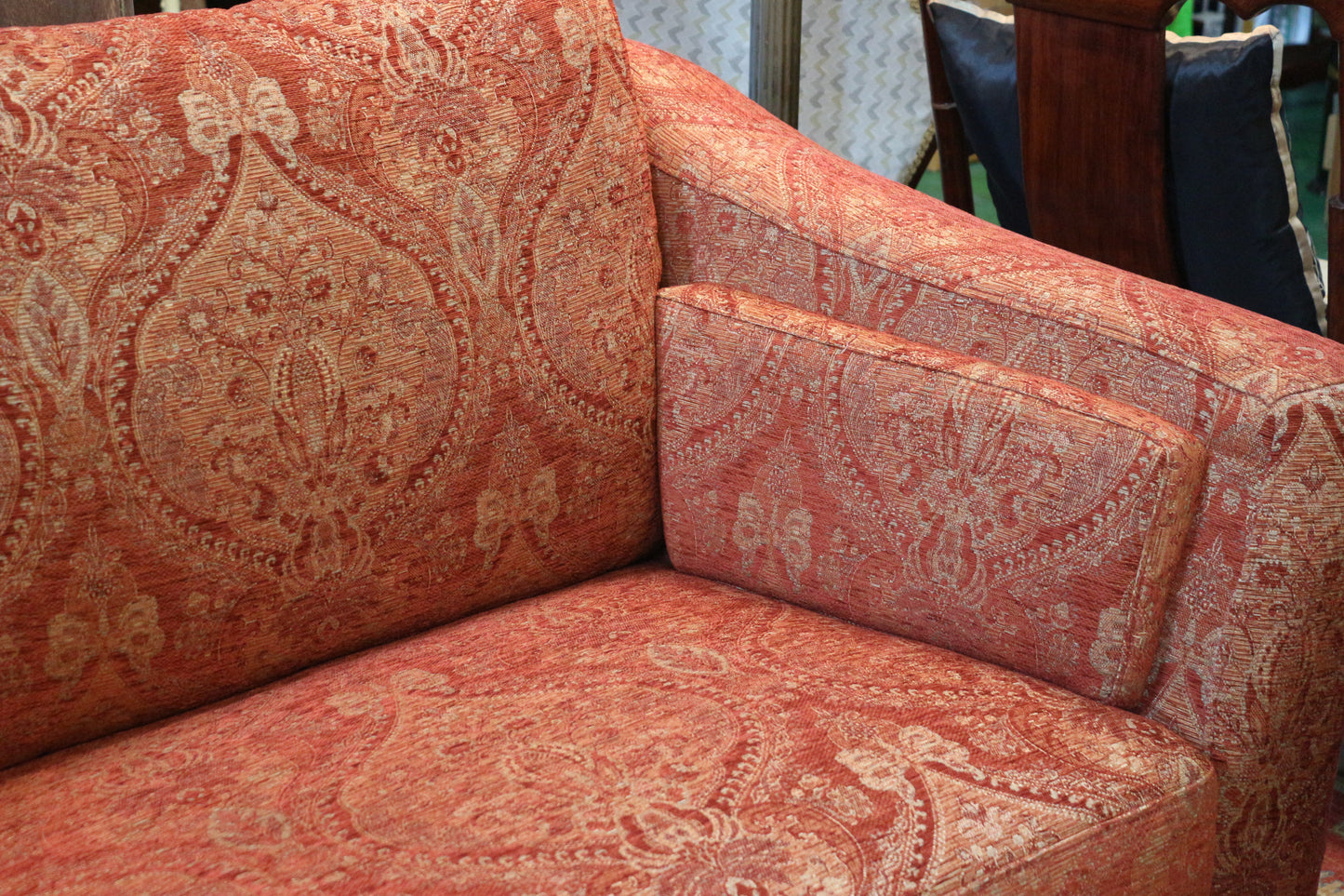 英國紅花布兩人座沙發✤已蒙收藏