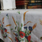 英國｜老布棉麻花朵桌巾