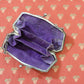 英國。維多利亞年代古董銀包包⎽紫色內裡 ✤已蒙收藏
