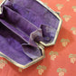 英國。維多利亞年代古董銀包包⎽紫色內裡 ✤已蒙收藏