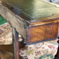 英國｜牛皮弧形邊古董書桌✤已蒙收藏