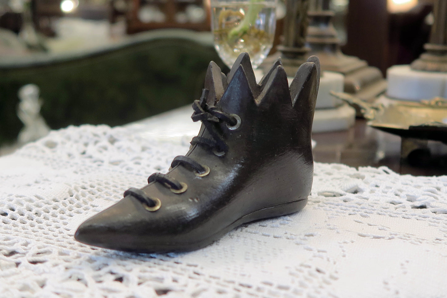 英國｜手工陶土小靴子擺飾／筆筒 ✤已蒙收藏